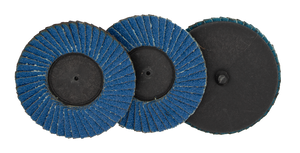 Josco Flap Disc Zirconia 76mm 60g Quick Change 3 Pk - JS2112