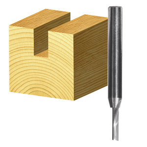 Order In - Carbitool Solid Carbide Straight Bit Long Series Single Flute 3.2mm 1/4" Shank - T1804S