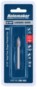 Order In - ITM Holemaker Carbide Burr Tree Shape Pointed 5/16" X 3/4" Head 1/4" Shank - CBC-SG2