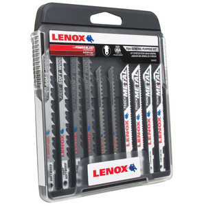 Lenox General Purpose Jig Saw T-Shank Kit With Case 10 Piece - 1994458