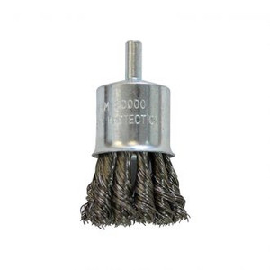 Order In - Josco Brush Cup TK HS 25 6.3 Spindle 0.35 Stainless - TC25SS