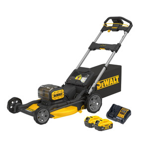 Order In - Dewalt® 2x18V XR 21” Push Mower (5Ah Kit) (DCB184 x 2 DCB1104-XE)- DCMWP134P2-XE
