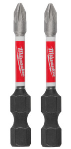 Order In - Milwaukee SHOCKWAVE™ Power Bit Pozidriv #1 50mm (2") 2PK - 48324834