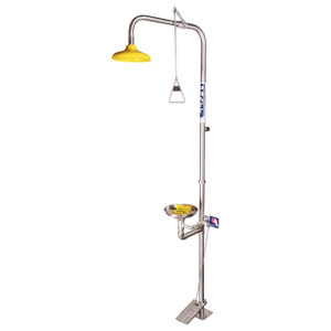 Order In - Pratt Combination Shower With Eye & Face Wash Nozzle With Bowl & Foot Treadle- SE607