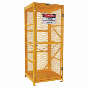 Order In - Pratt Flat Packed Gas Cylinder Cage 1 Storage Level Up To 9 G Sized Cylinders- PSGC9V-FP