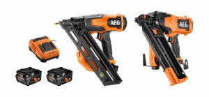 AEG BL 2PC Nailer Kit 18V 10G Framing Nailer 15G DA Brad - A18FX2NC142B2