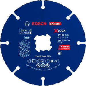 Bosch EXPERT X-LOCK Cutting Disc Carbide Multi 125 MM - 2608902375