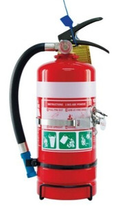 Megafire Extinguisher 2.5Kg Abe C/W Wall Bracket - MF25ABE