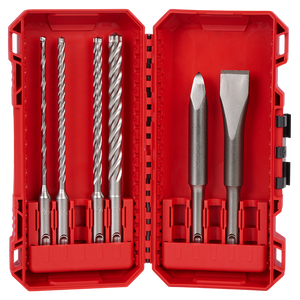 Milwaukee SDS Plus MX4 4-Cut Drill Bit & Chisel Set - 49323564
