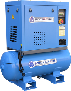 Order In - Peerless Single Phase Screw Compressor 8Bar 3.5HP 320LPM Air Receiver 110L - PS3.5/8