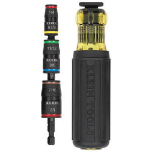 Order In - Klein Impact Flip Socket Set 7-in-1 With Handle 1/4" to 9/16" - A-32900