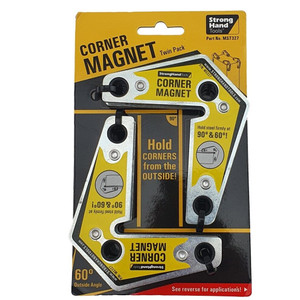 Order In - Strong Hand Magnet Corner Pull Force 60 & 90 Degree 14Kg  2 Pack - MST327