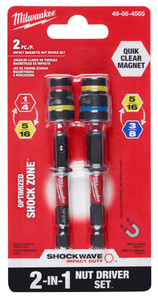 Order In - Milwaukee SHOCKWAVE™ QUIK-CLEAR 2-in-1 Magnetic Nut Driver 2 Piece Set - 49664568