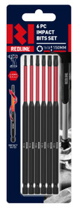 Order In - Redline Torx Impact Driver Bit T10-T30 X 150 MM 6 Piece - RL455426