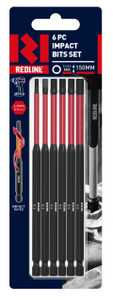 Order In - Redline Hex Power Impact Driver Bit 3-6 X 150 MM 6 Piece - RL455436
