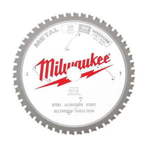 Order In - Milwaukee Metal Circular Saw Blade 50T 254 MM 10" - 48408260