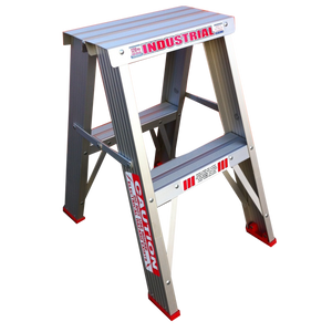Order In - INDALEX AL 150KG Double Sided Step Ladder 0.6M - TRDS2D