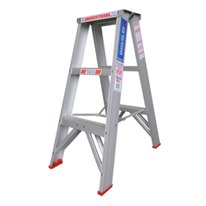 Order In - INDALEX AL 150KG Double Sided Step Ladder 0.9M - TRDS3D