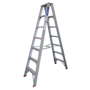 Order In - INDALEX AL 135KG Double Sided Step Ladder 2.1M - TRDS7D