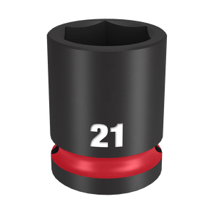 Order In - Milwaukee SHOCKWAVE™ Standard 6 Point Impact Socket 21 MM 1/2" Drive - 49666253