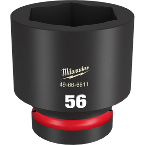 Order In - Milwaukee SHOCKWAVE™ 56mm Standard 6 Point Impact Socket 56mm 1" Drive - 045242585229
