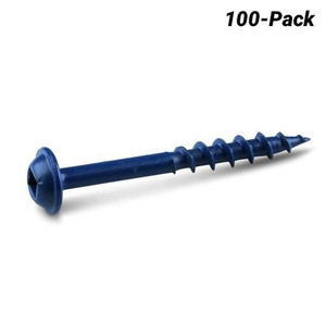 Order In - KREG Pocket Hole Screws Coarse Blue-Kote 38mm 100 Piece - KR-SMLC150B-100