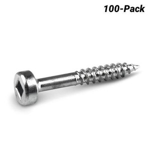 Order In - KREG Pocket Hole Screws Fine Pan Head Zinc 100 Piece - KR-SPSF1-100