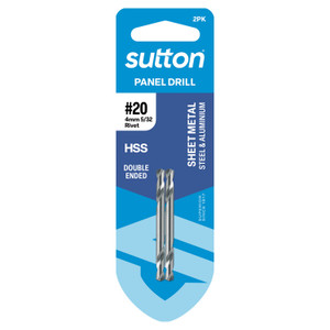 Order In - Sutton Snappy Hex Shank Adaptor & HSS Double Ended Panel Drill 1/8" - D224H0318