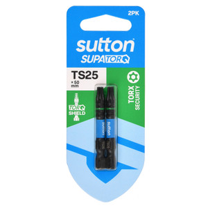 Order In - Sutton SupaTorq Screwdriver Bit Torx Security TS30 x 50mm 2 Pack Carded - S214H02B30