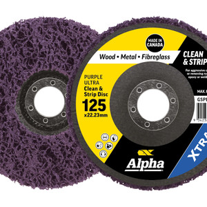 Order In - Alpha Clean & Strip Disc Purple ultra XTRA Bulk 125 MM - GSPD125PU