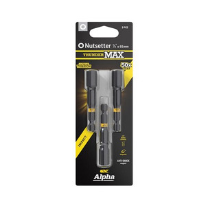 Order In - Alpha ThunderMax NS Imp Magnetic Nutsetter1/4" x 65 MM 3 Pack - CNS1465SM-3