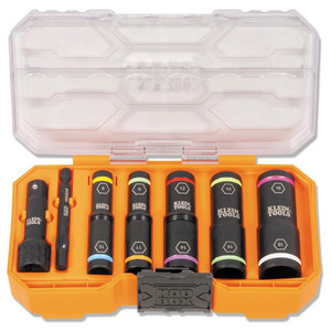 Order In - Klein Tools KNECT™ Flip-10 Heavy Duty Flip Impact Socket Set Metric 8 Piece - A-65619