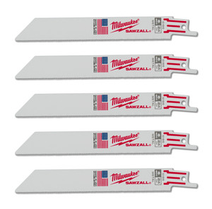 Milwaukee SAWZALL™ Thin Kerf Metal 150 MM 6" 24TPI Blade 5 Pack - 48475186