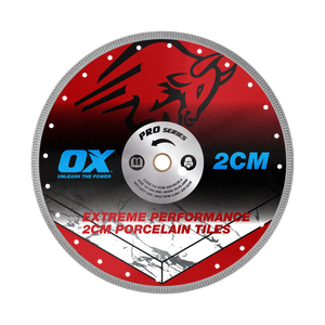 Order In - OX Tools Pro 2CM Porcelain Cutting Blade 350/30/25.4 MM - OX-2CM-350/30/25.4