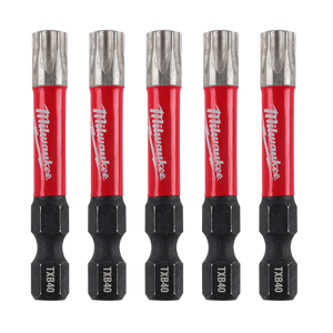 Order In - Milwaukee SHOCKWAVE™ Power Bit Security Torx TXB040 50 MM (2") 5 Pack - 48324699