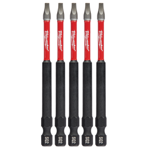 Order In - Milwaukee SHOCKWAVE™ Power Bit Square Recess #2 89 MM 3.5" 5 Pack - 48324574
