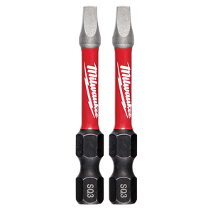 Order In - Milwaukee SHOCKWAVE™ Power Bit Square Recess #3 50 MM 2" 2 Pack - 48324910