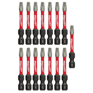 Order In - Milwaukee SHOCKWAVE™ Power Bit Square Recess #2 50 MM 2" 15 Pack - 48325010