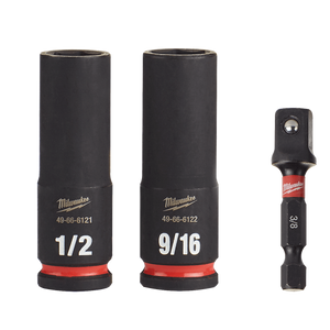 Order In - Milwaukee SHOCKWAVE™ SAE Deep 6 Point Impact Socket Set 3/8" Drive 3 Piece - 49664417