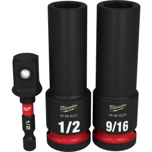 Order In - Milwaukee SHOCKWAVE™ SAE Deep 6 Point Impact Socket Set 1/2" Drive 3 Piece - 49664485