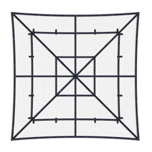 Order In - ITM Safety Cargo Nets Heavy Duty Dual Cab Width 2.4 M Length 2.4 M - TM9422-24024