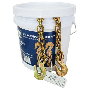 Order In - ITM G70 Transport Chain With Grab Hooks At Each End Lashing Capacity 6 Tonne Length 9 M - TM9714-06009
