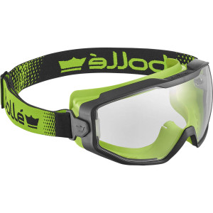 BOLLÉ SAFETY SPECTRUM GOGGLE Top Bottom Sealed/Unvented Clear Platinum Lens Anti Scratch/Anti Fog - SPECTN11W
