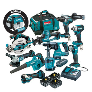 Makita 18V Brushless 10 Piece Kit - DLX1067TX1