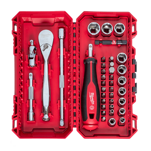 Milwaukee Socket +Wrench 1/4" Metric 38 Pce Set - 48229199