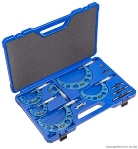 Order In - Accud Imperial Outside Micrometer  6" 6 Piece Set - AC-324-006-06