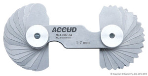 Order In - Accud Radius Gauge 1-7 MM - AC-941-007-34