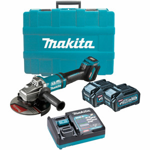 Order In - Makita 40V Max Brushless 180mm (7") Angle Grinder Kit - GA037GM201