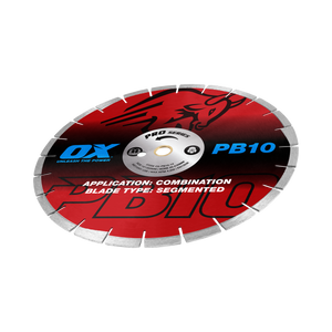 Order In - Ox Professional Abrasive Segmented Diamond Blade 14"/255 MM 10 MM Segment - OX-PB10-14