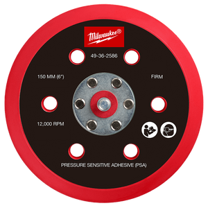 Order In - Milwaukee Pressure Sensitive Adhesive Sander Backing Pad Firm 150 MM - 49362586